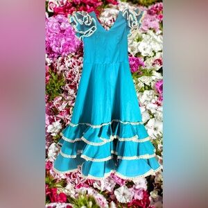 Kid’s Vintage, Authentic, Flamenco Dress from Spain